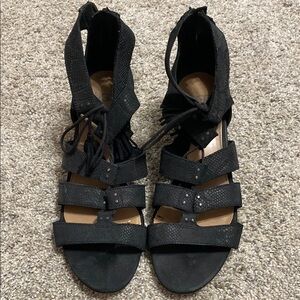 UGG Black Strappy Sandals